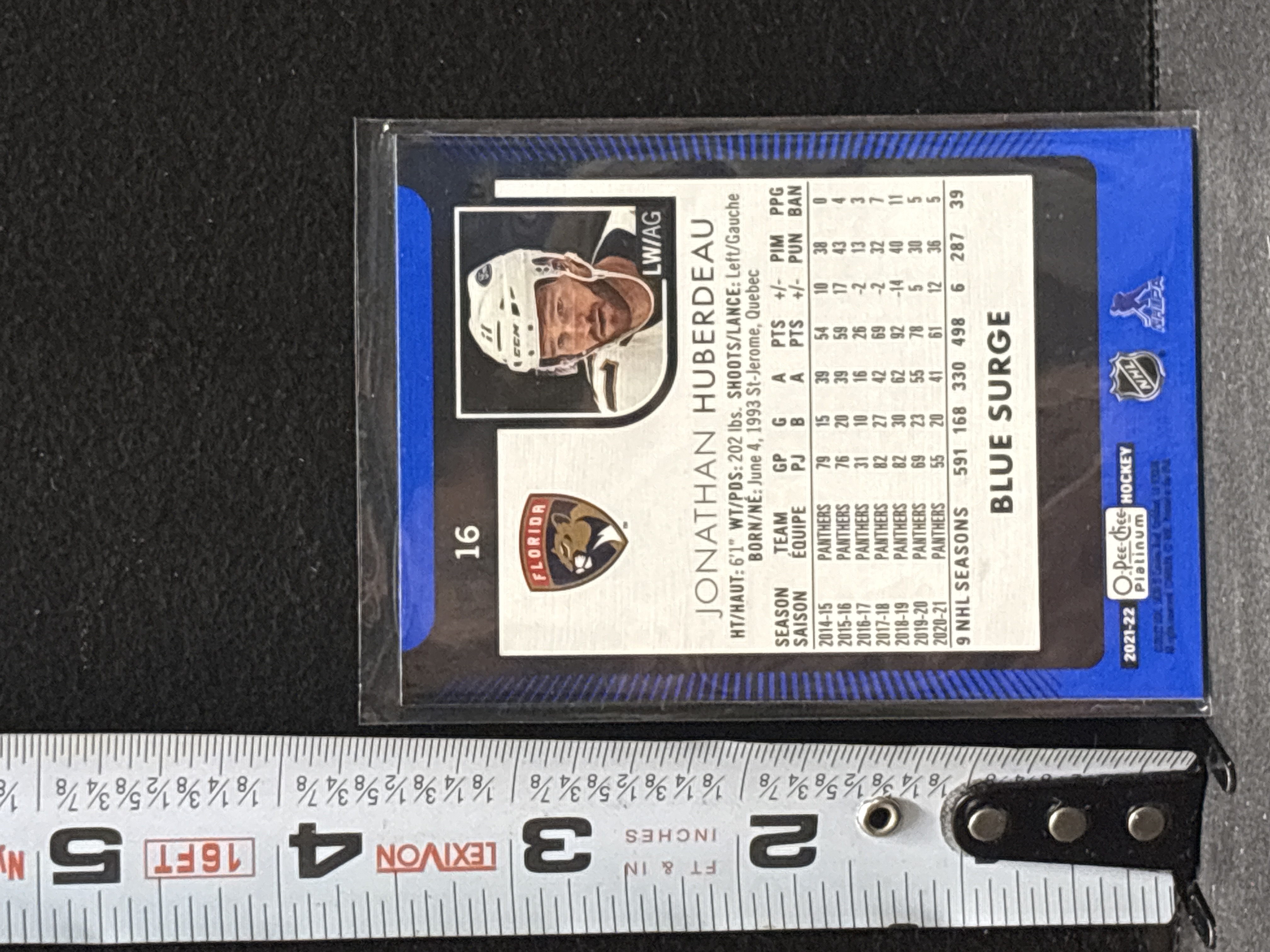LOT 2026-641 — Carte de hockey de collection O-Pee-Chee Platinum 2021-2022, numéro 16… — photo 2