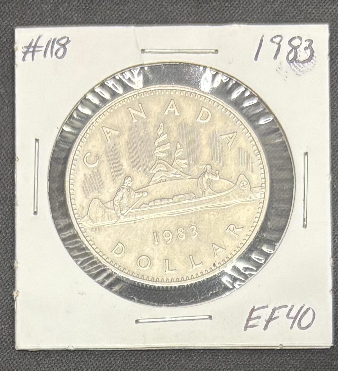LOT 2026-066 — Dollar du Canada 1983 – Voyageur – Reine Elizabeth II — photo 1