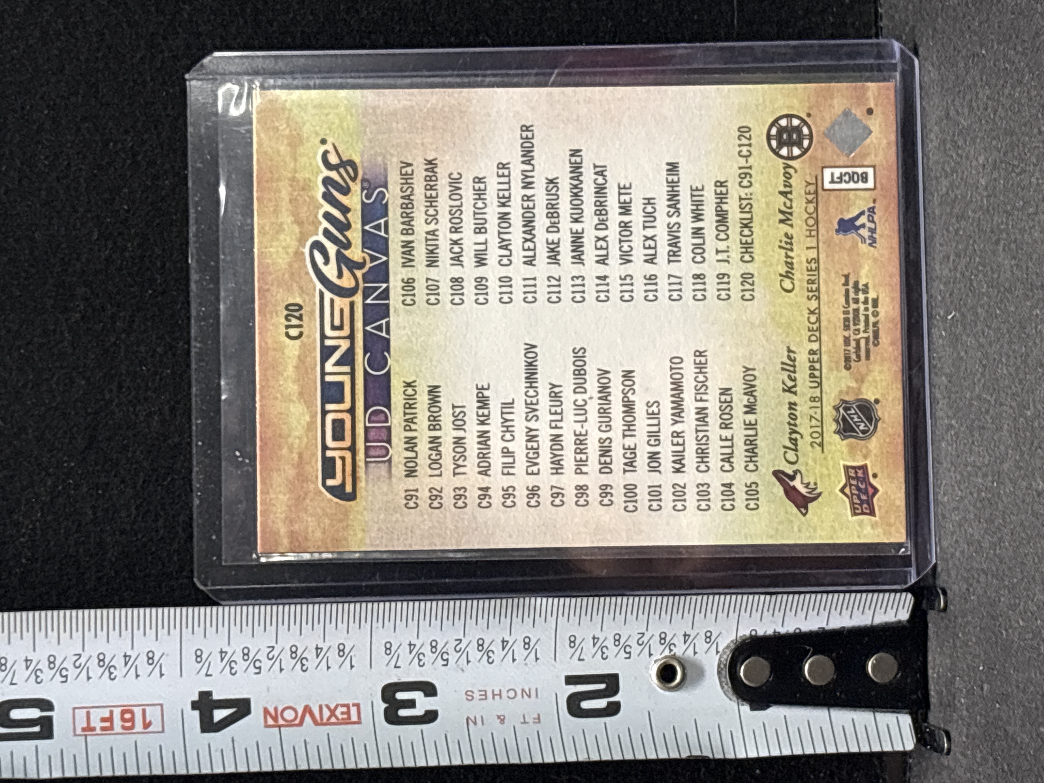 LOT 2026-660 — Carte de hockey à collectionner Upper Deck, série 2017-18 Upper Deck Series 1… — photo 2