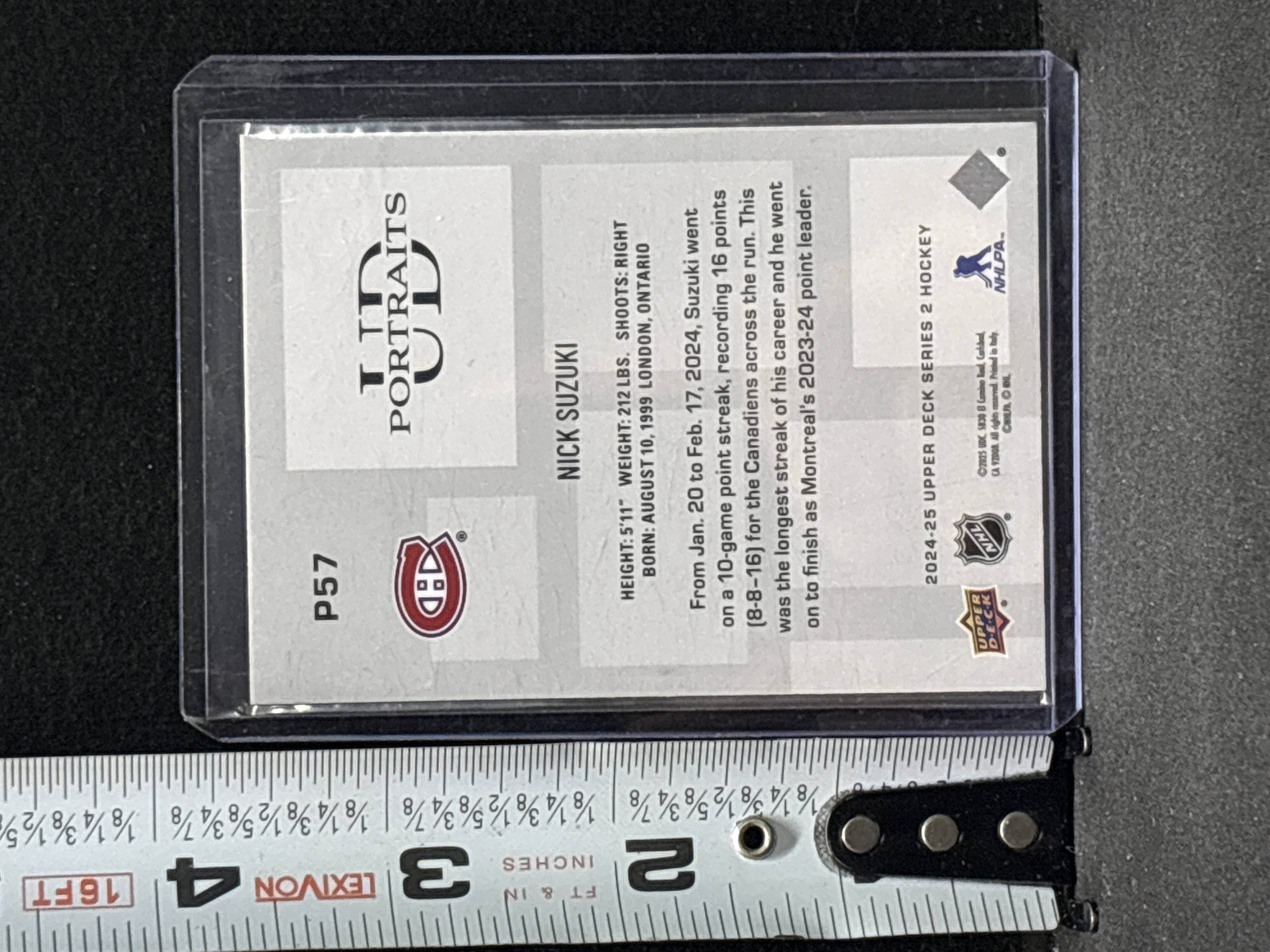 LOT 2026-662 — Carte de hockey de collection Upper Deck, série 2024-25 Series 2 Hockey… — photo 2