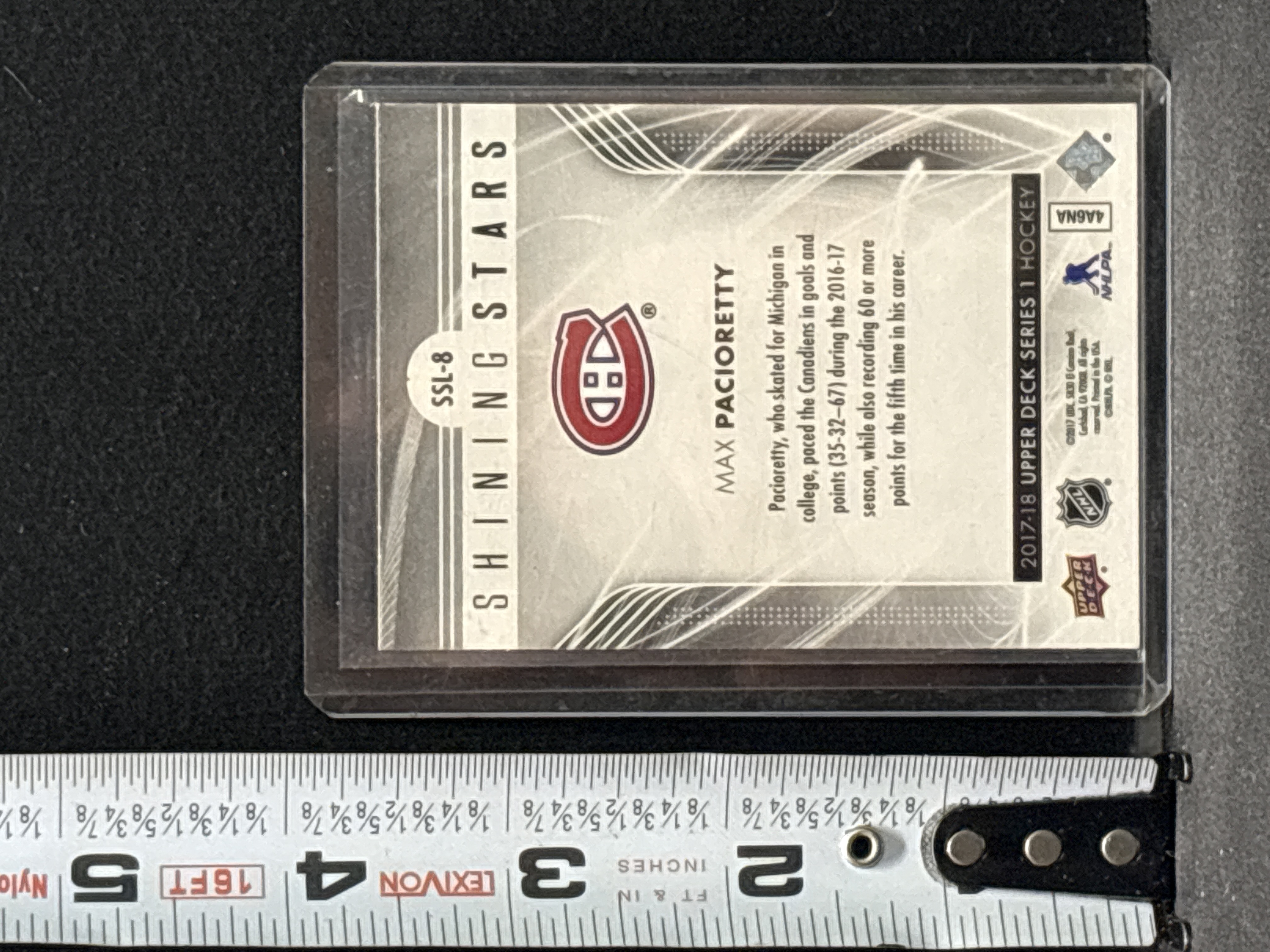 LOT 2026-664 — Carte de hockey de collection Upper Deck **Shining Stars SS-8**, mettant en… — photo 2