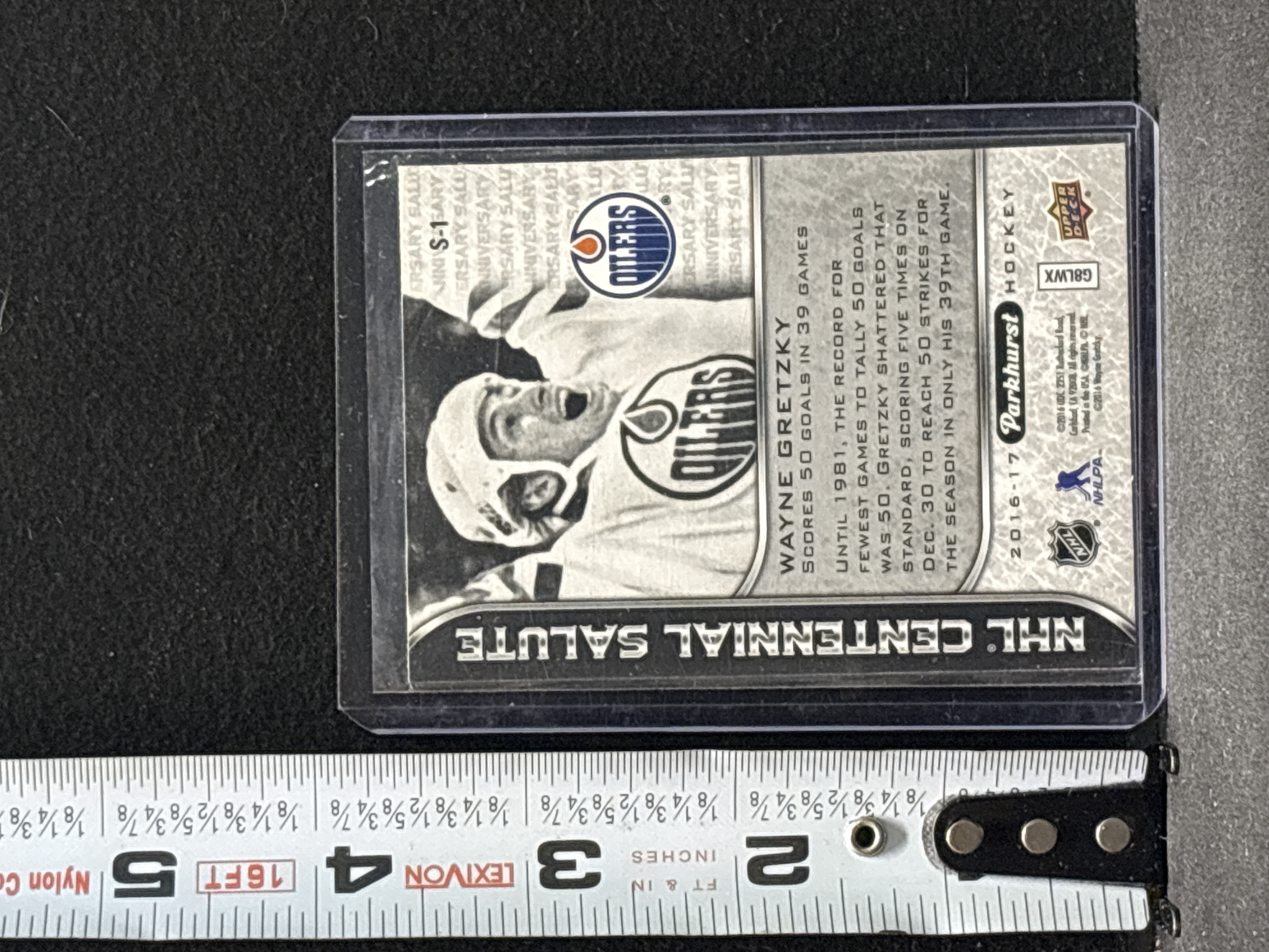 LOT 2026-685 — Carte de hockey Wayne Gretzky des Oilers d’Edmonton, édition Parkhurst… — photo 2