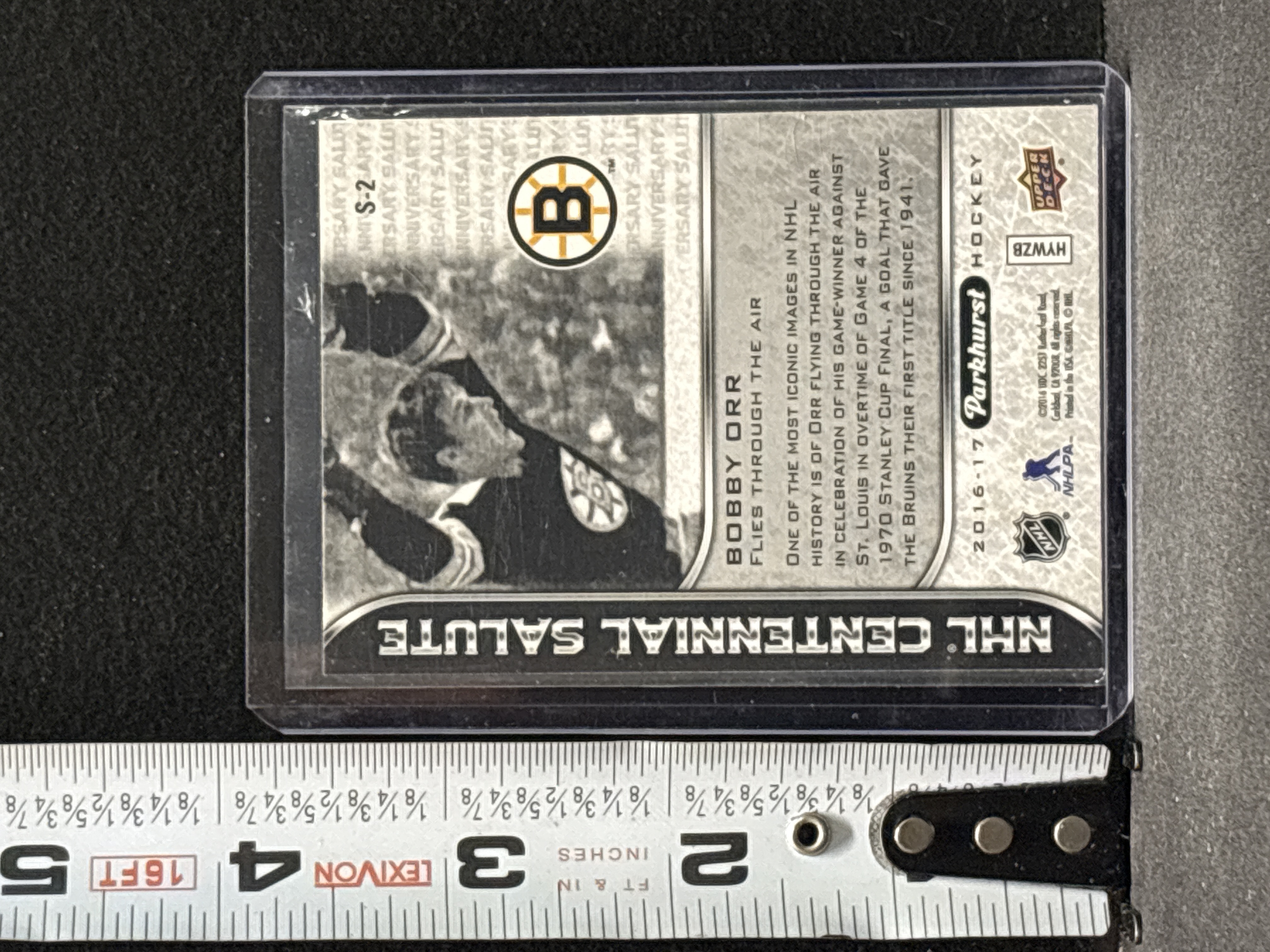 LOT 2026-688 — Carte de hockey Parkhurst 2016-17, série **NHL Centennial Salute**, mettant en… — photo 2