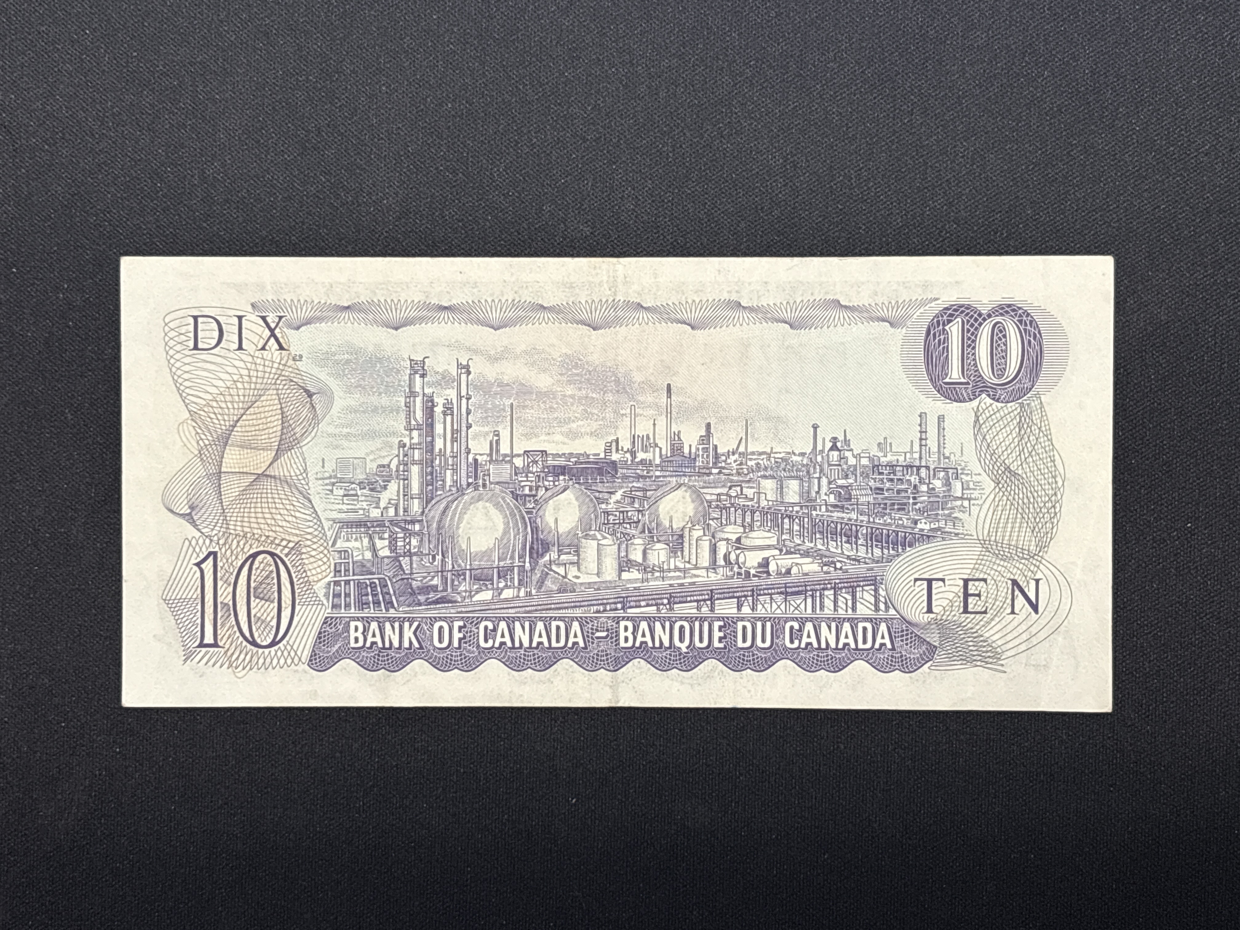 LOT 2026-702 — Billet canadien de 10 dollars émis par la Banque du Canada en 1971, portant le… — photo 2