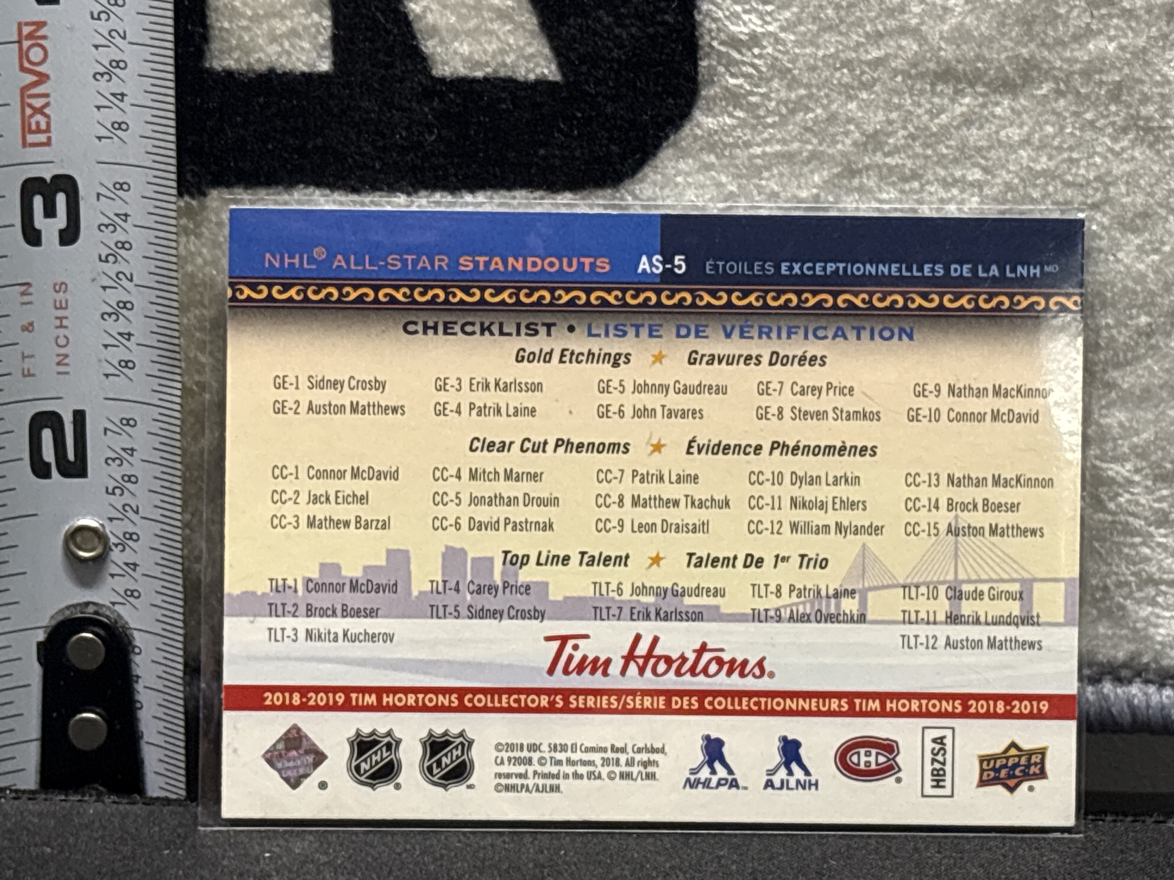 LOT 2026-738 — Carte de collection de hockey Upper Deck, série Tim Hortons Collector’s Series… — photo 2