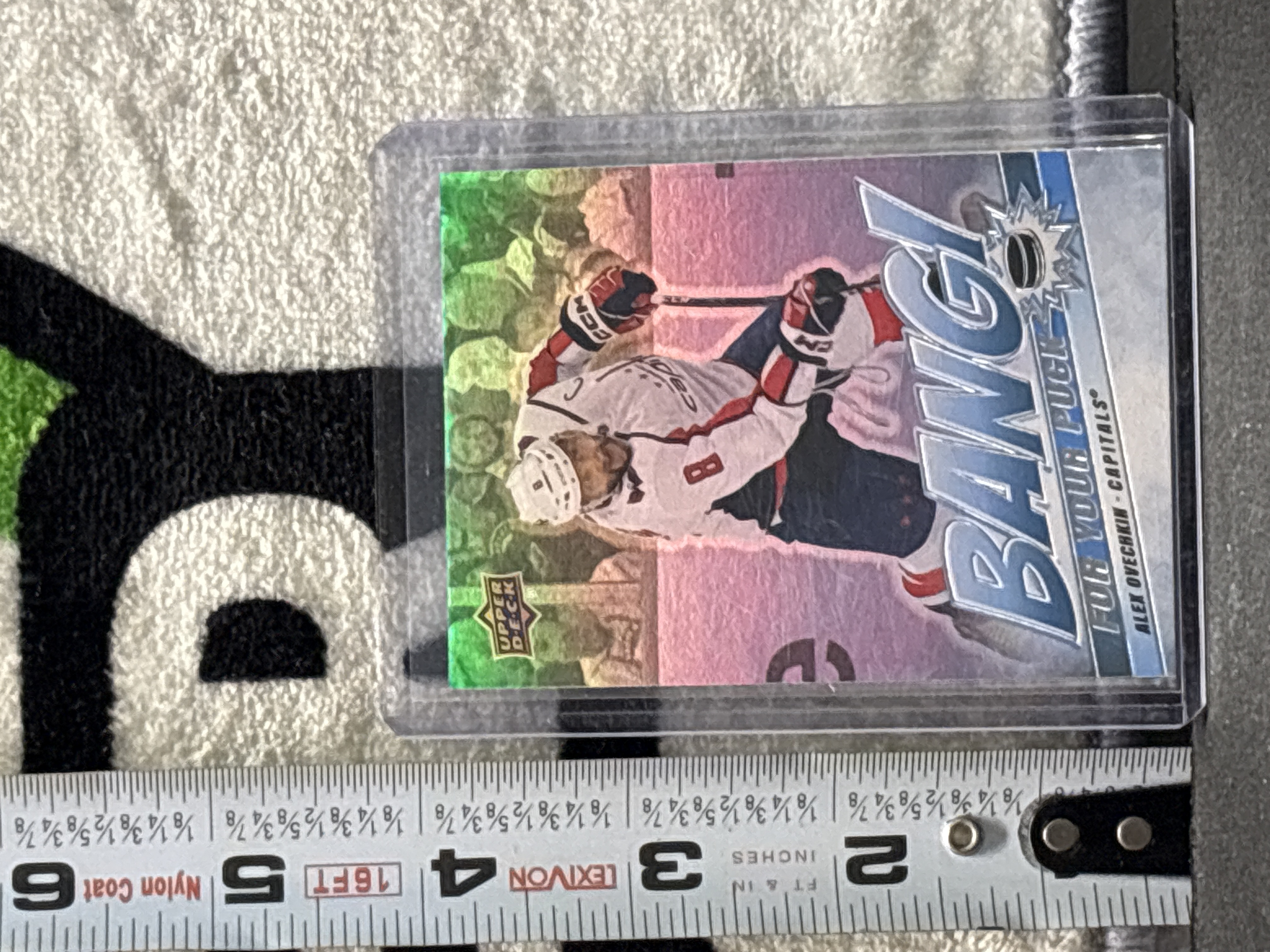 LOT 2026-752 — Carte de hockey à collectionner Upper Deck « Bang for Your Puck » mettant en… — photo 1