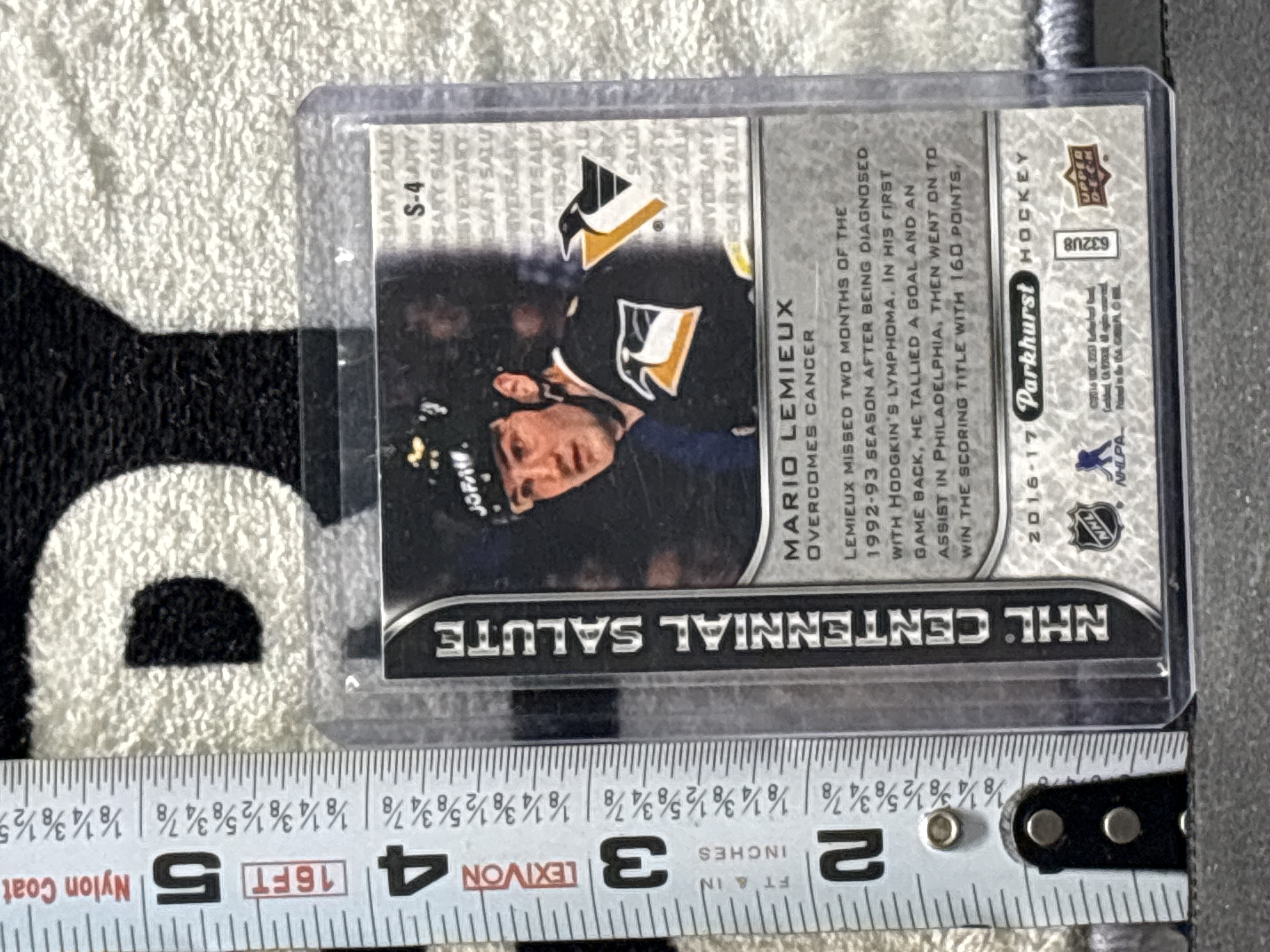LOT 2026-753 — Carte de hockey Parkhurst 2016-2017 mettant en vedette Mario Lemieux des… — photo 2