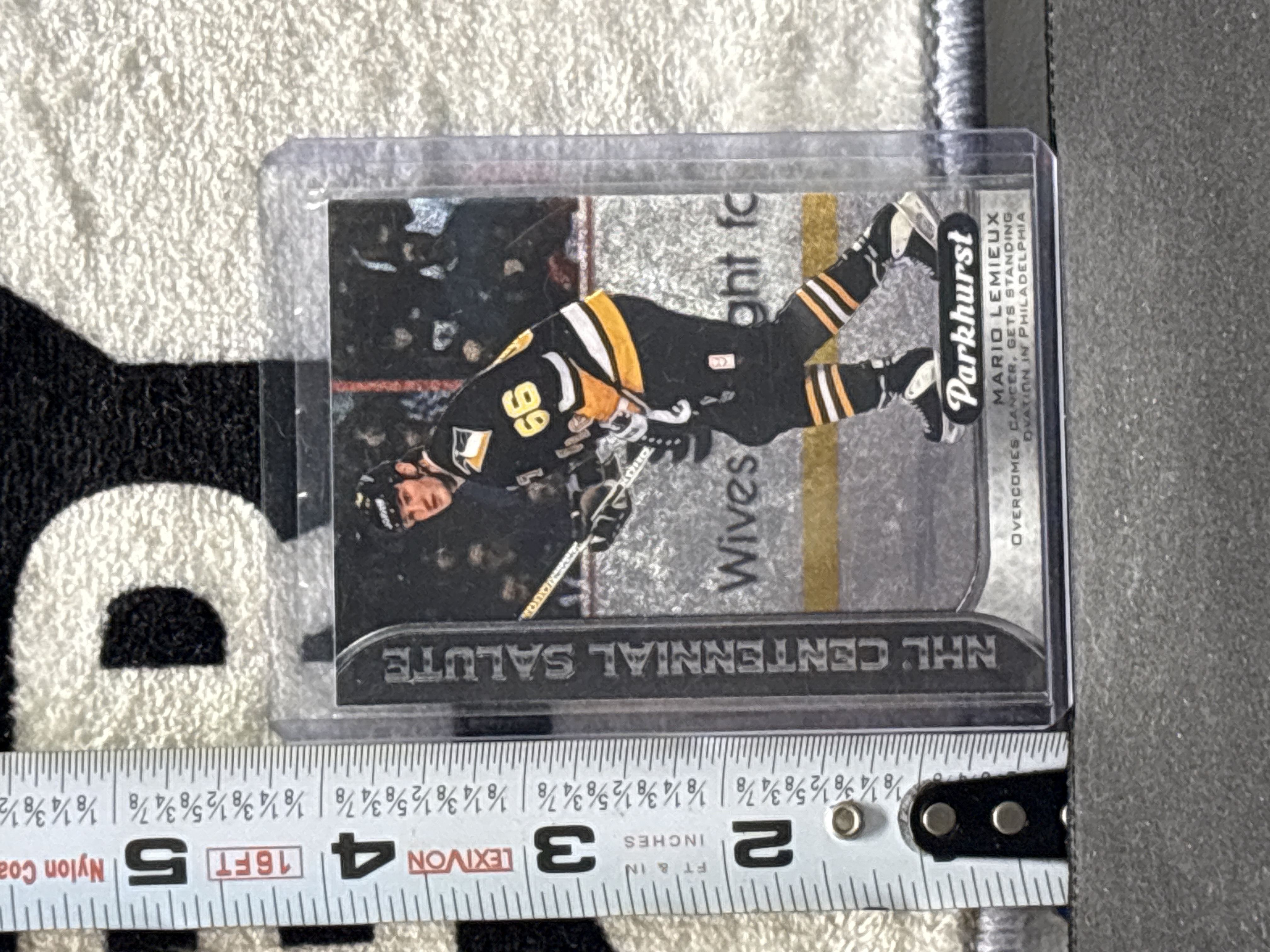 LOT 2026-753 — Carte de hockey Parkhurst 2016-2017 mettant en vedette Mario Lemieux des… — photo 1