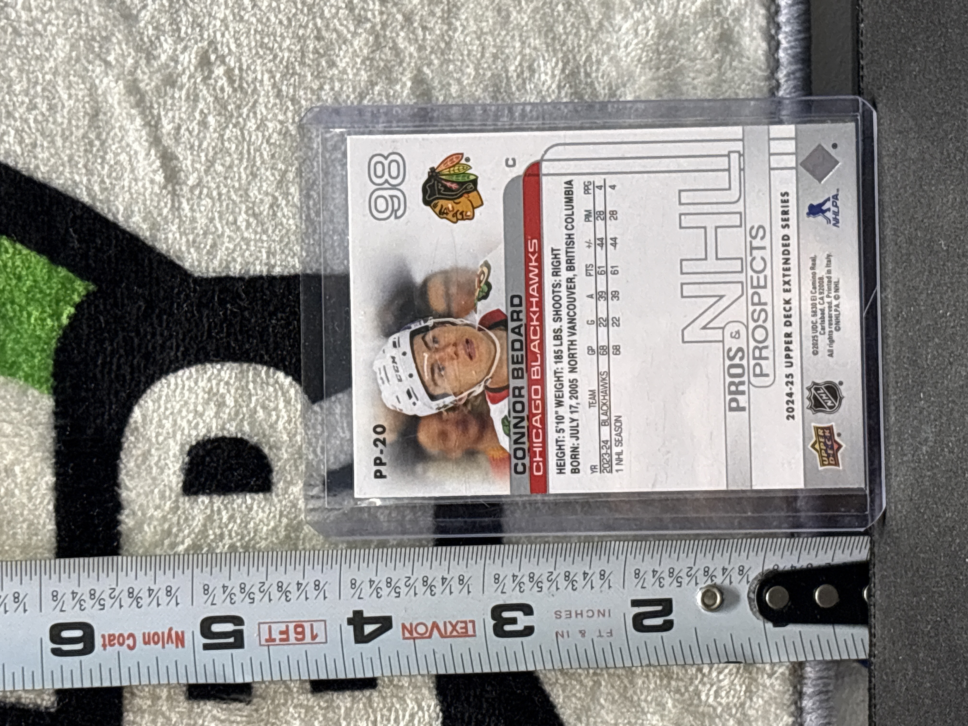 LOT 2026-754 — Carte de hockey Connor Bedard, numéro PP-20, des Chicago Blackhawks, série… — photo 2