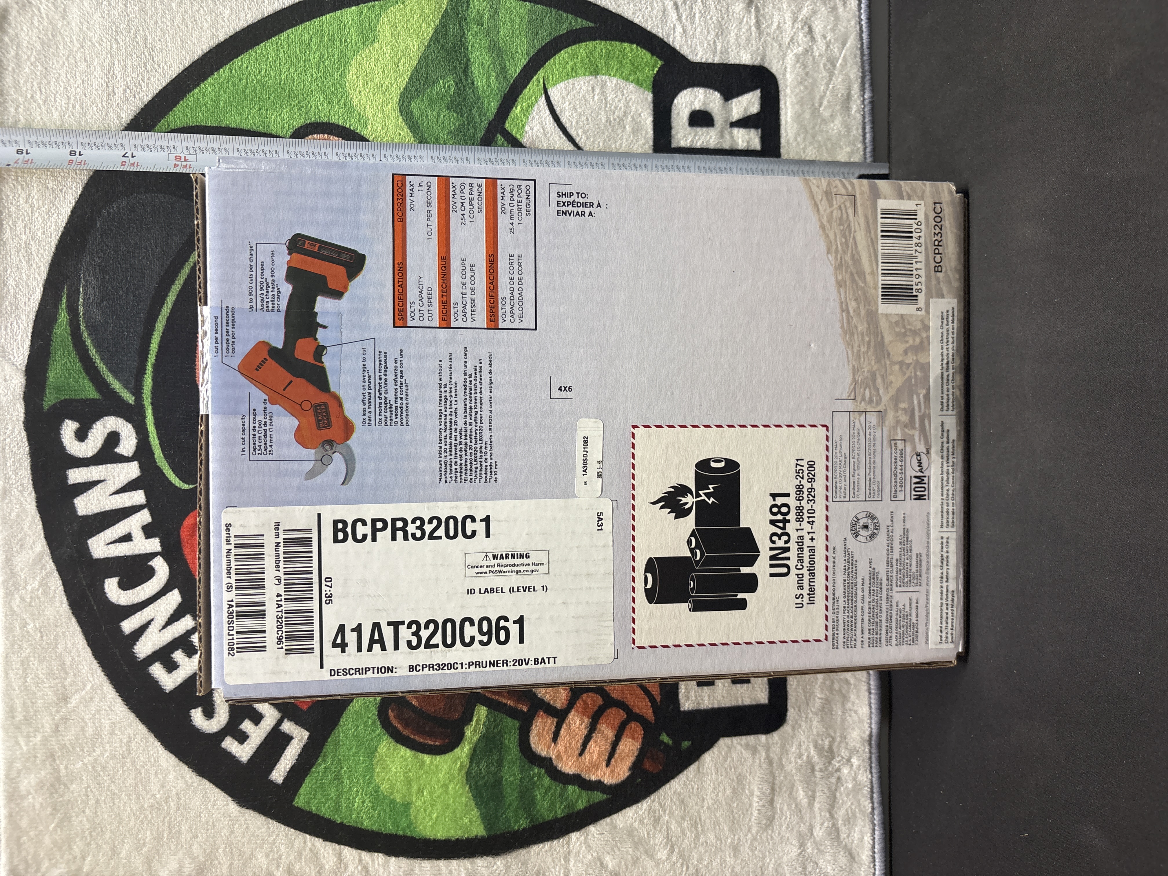 LOT 2026-804 — Élagueuse sans fil BLACK+DECKER 20 V MAX au lithium-ion, modèle BCPR320C1… — photo 3