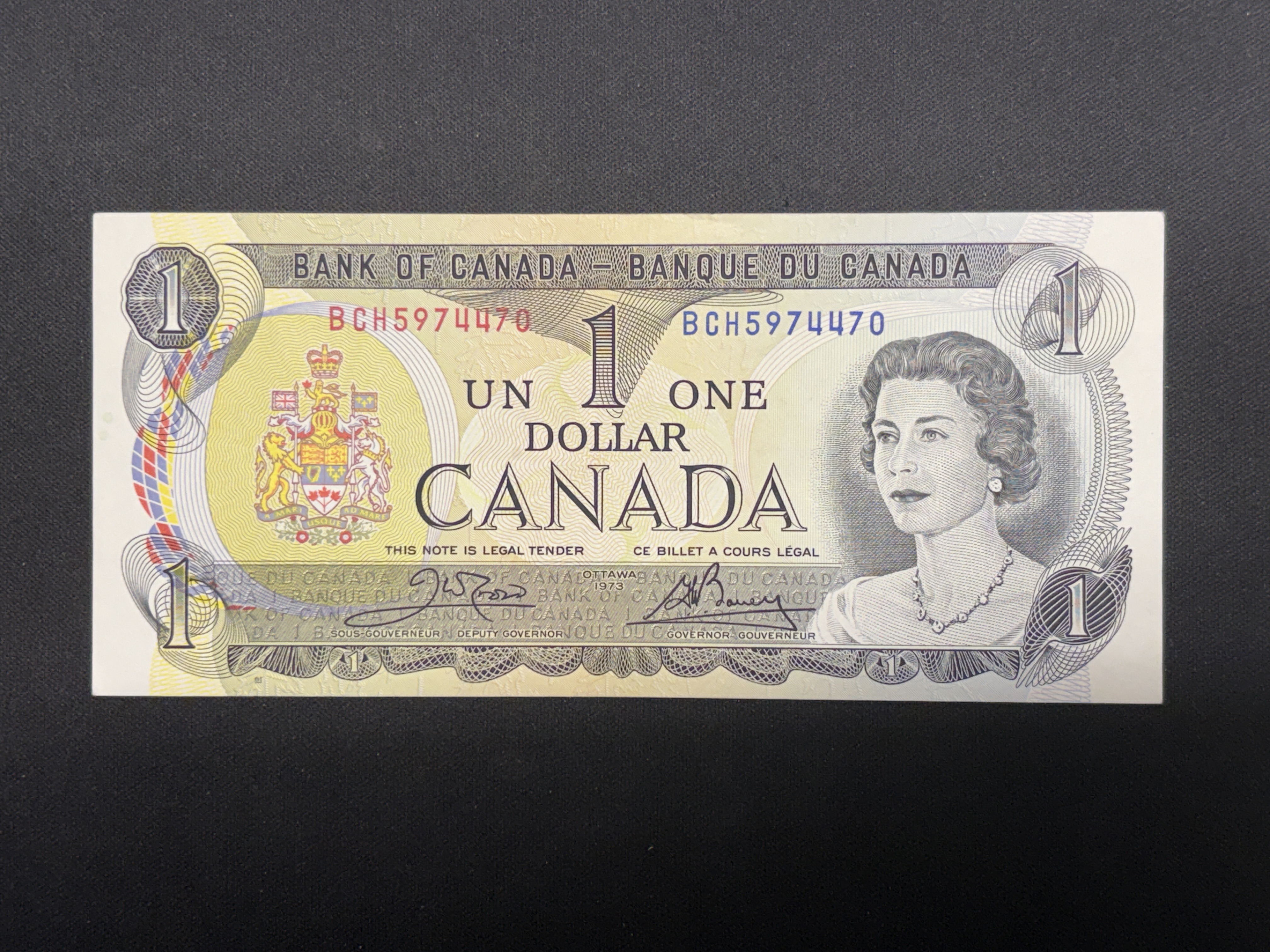 LOT 2026-812 — Très beau billet canadien de 1 dollar, émis par la Banque du Canada à Ottawa… — photo 2