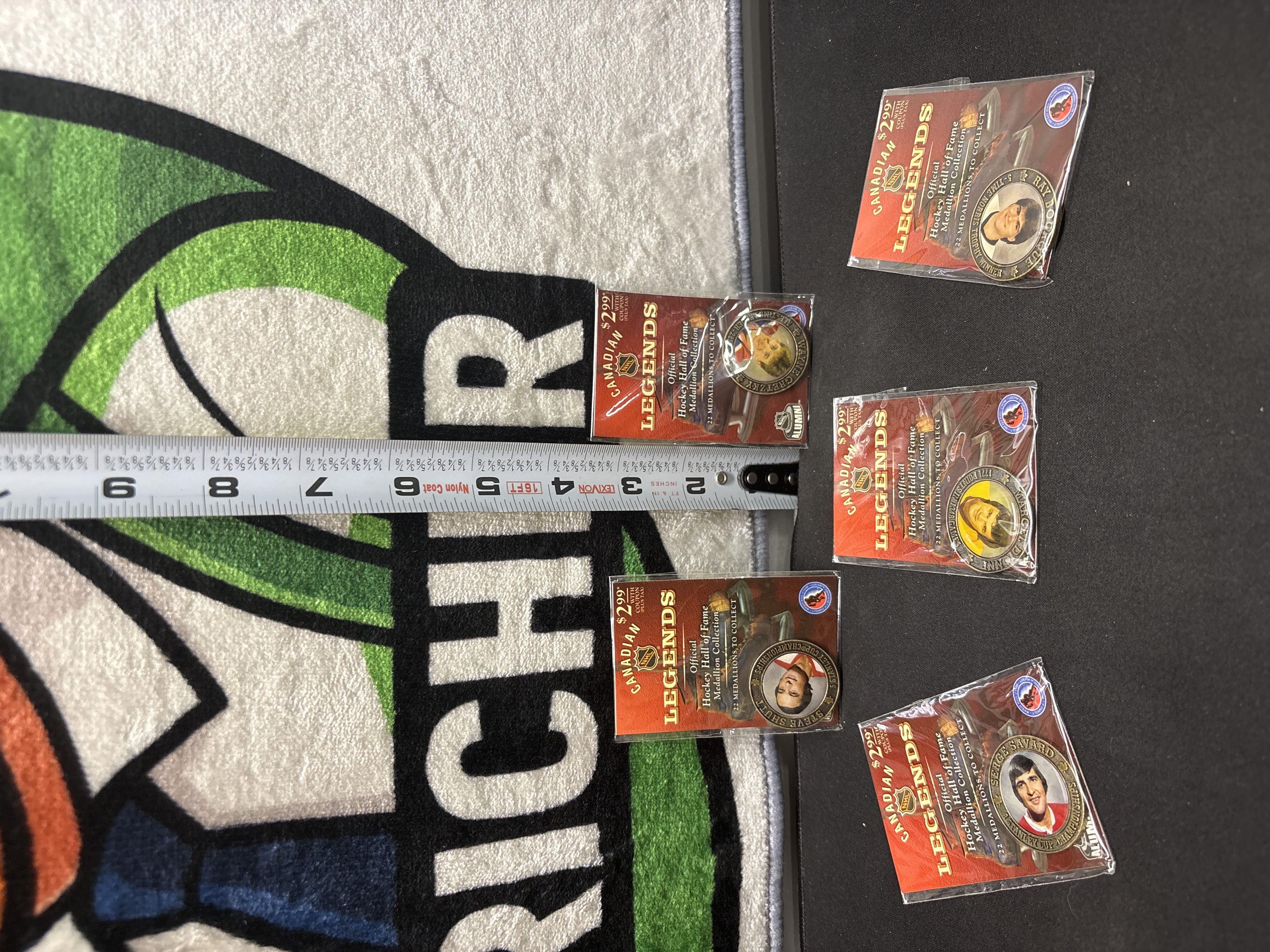 LOT 2026-835 — Ensemble de 5 médaillons de collection « Canadian Legends – Official Hockey… — photo 1