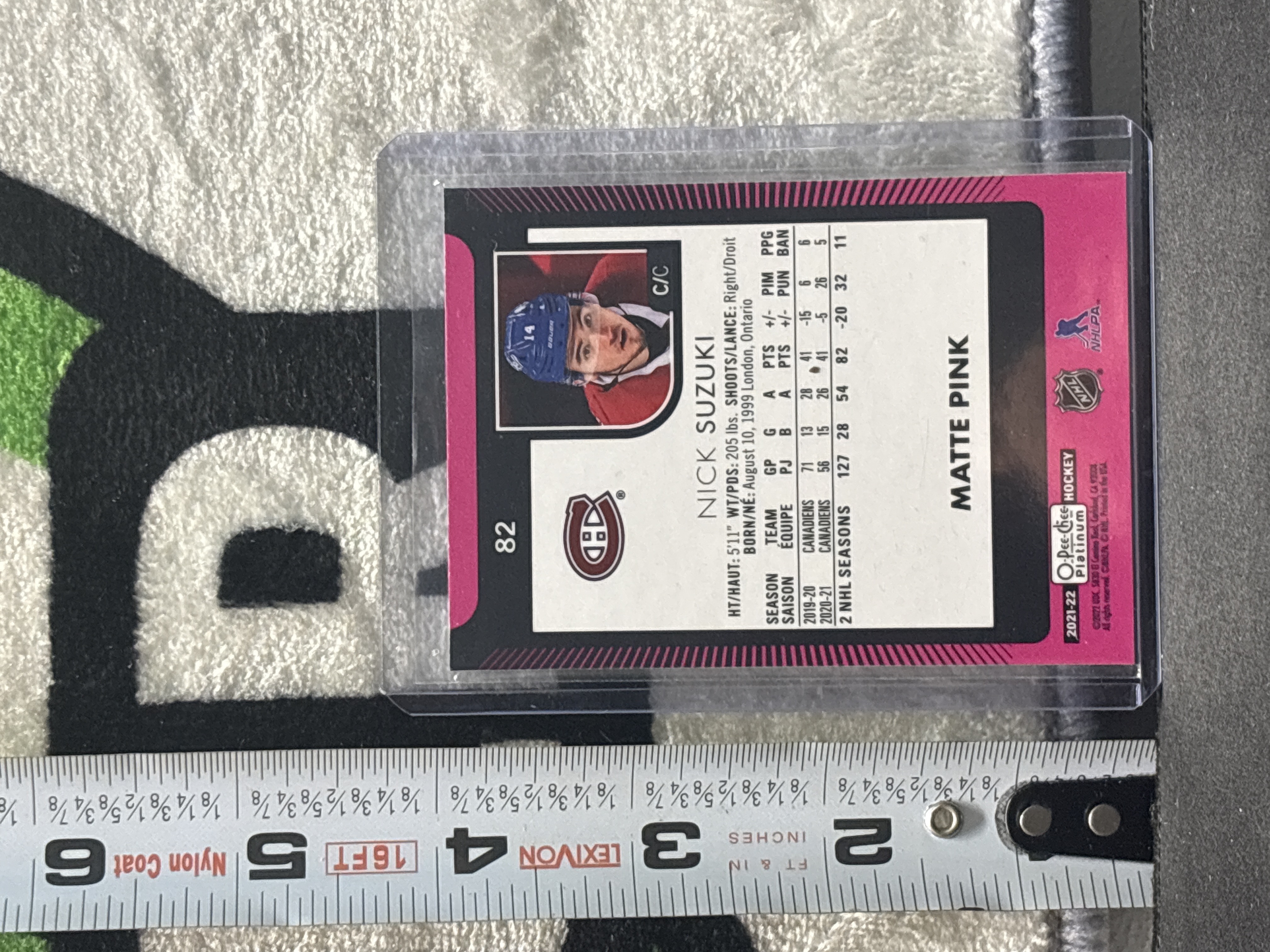 LOT 2026-857 — Carte de hockey de collection O-Pee-Chee Platinum 2021-22, numéro 82, mettant… — photo 2