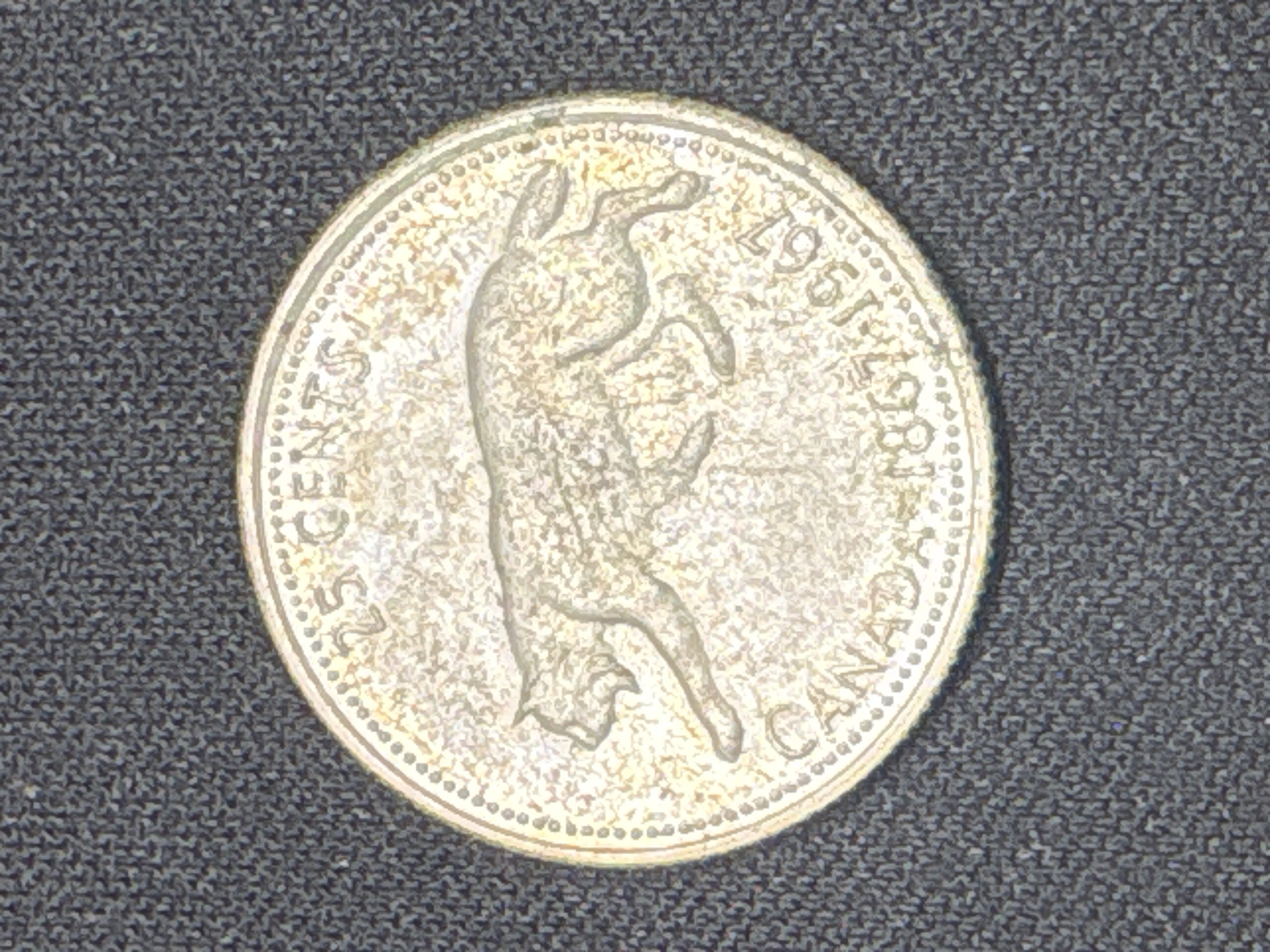 LOT 2026-865 — Pièce de monnaie canadienne commémorative de 25 cents, émise en 1967 pour… — photo 1