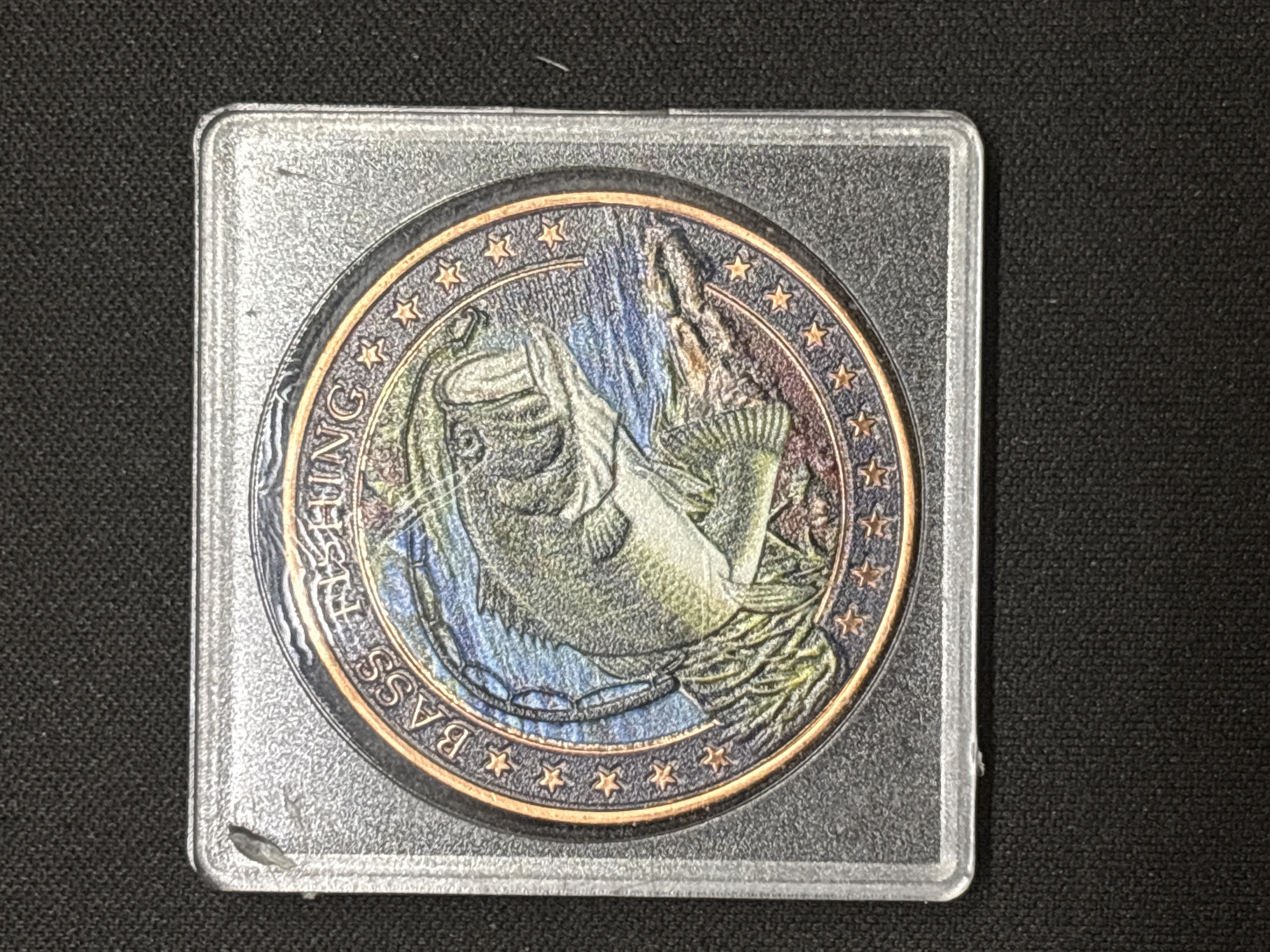 LOT 2026-866 — Rond commémoratif en cuivre, daté 1990, indiqué « ONE AVDP OUNCE FINE COPPER » — photo 1