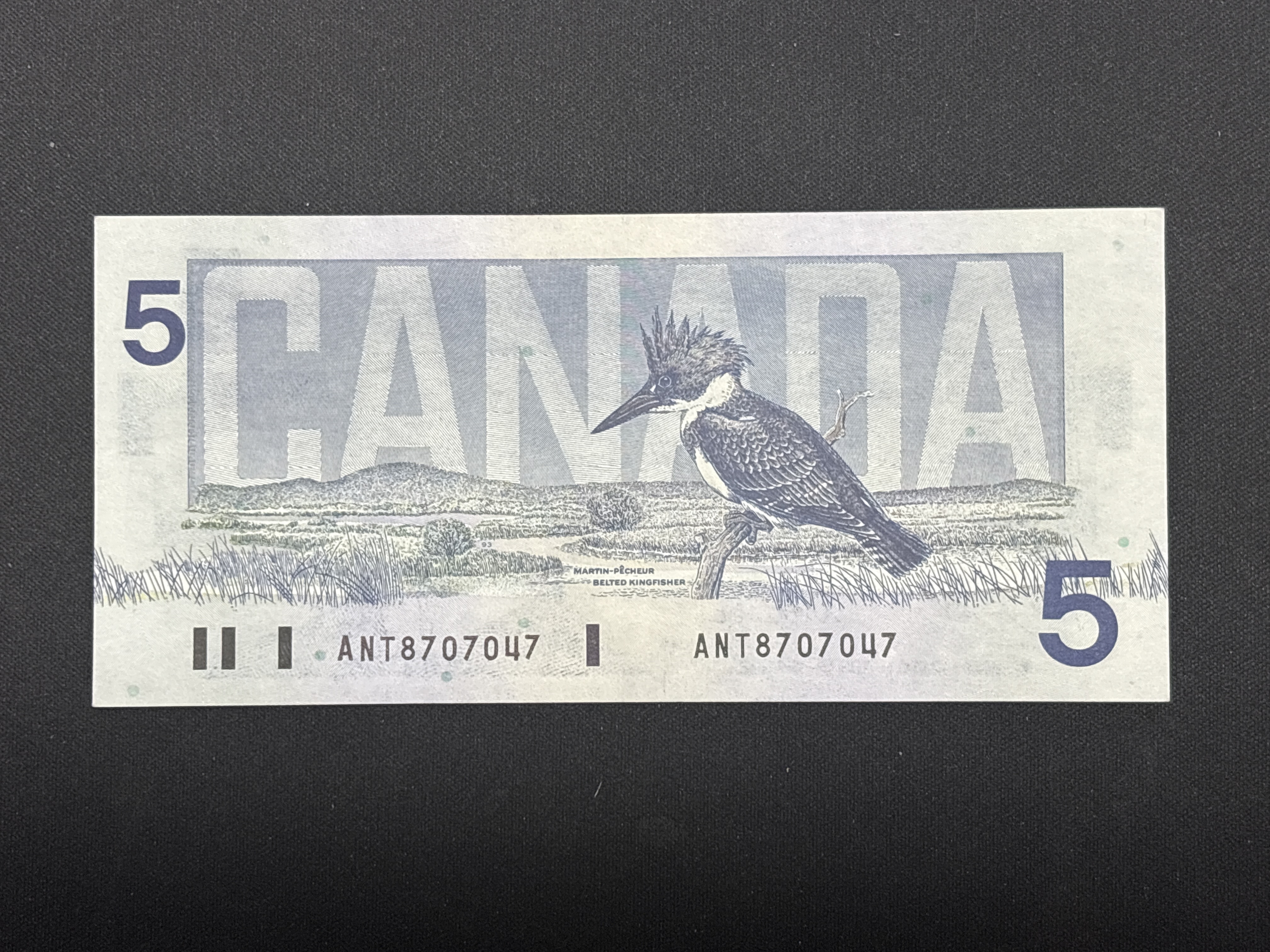 LOT 2026-867 — Billet canadien de 5 dollars de la Banque du Canada, daté d’Ottawa 1986, à… — photo 3
