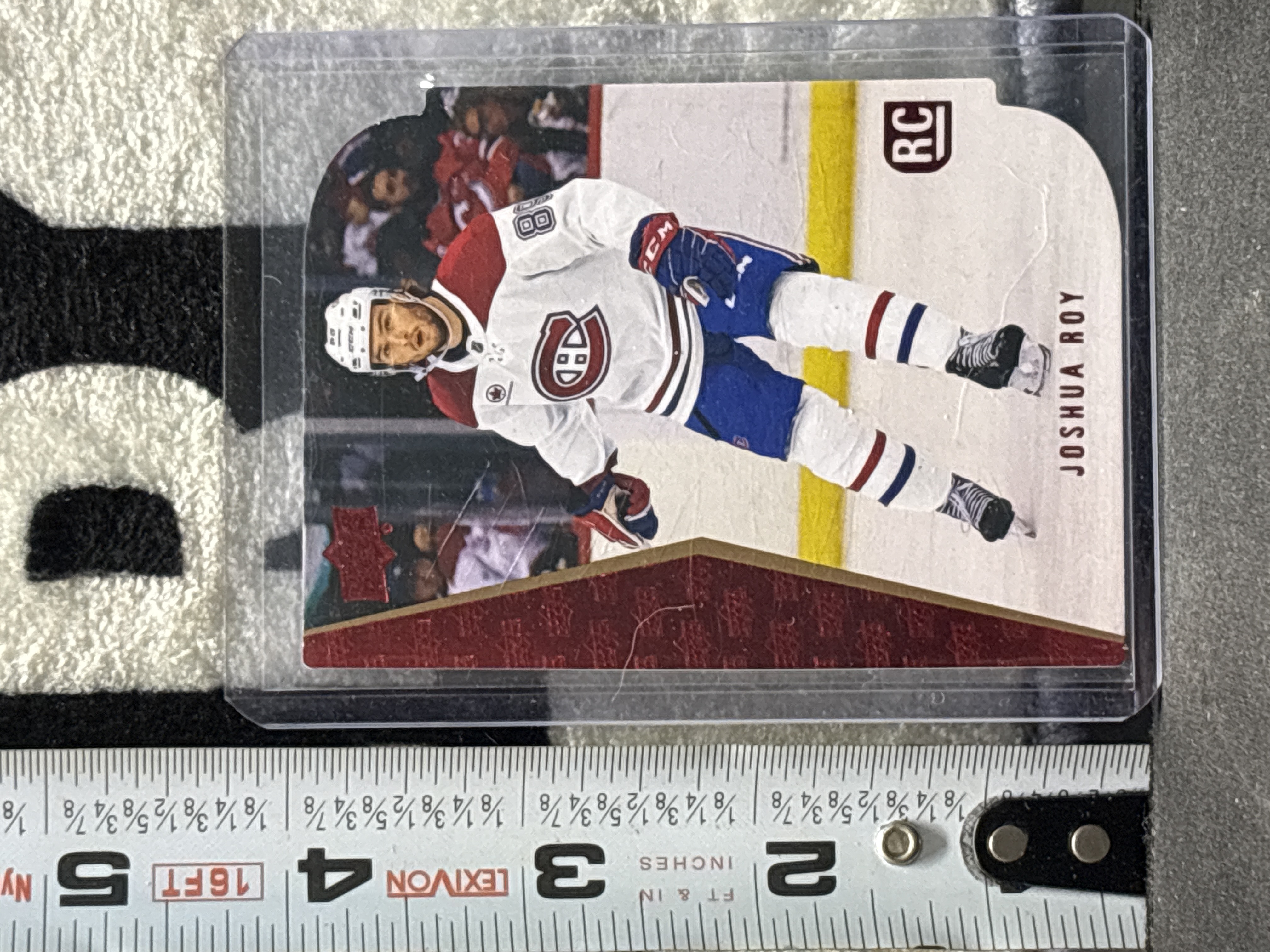 LOT 2026-880 — Carte de hockey de collection Joshua Roy des Canadiens de Montréal, position… — photo 1
