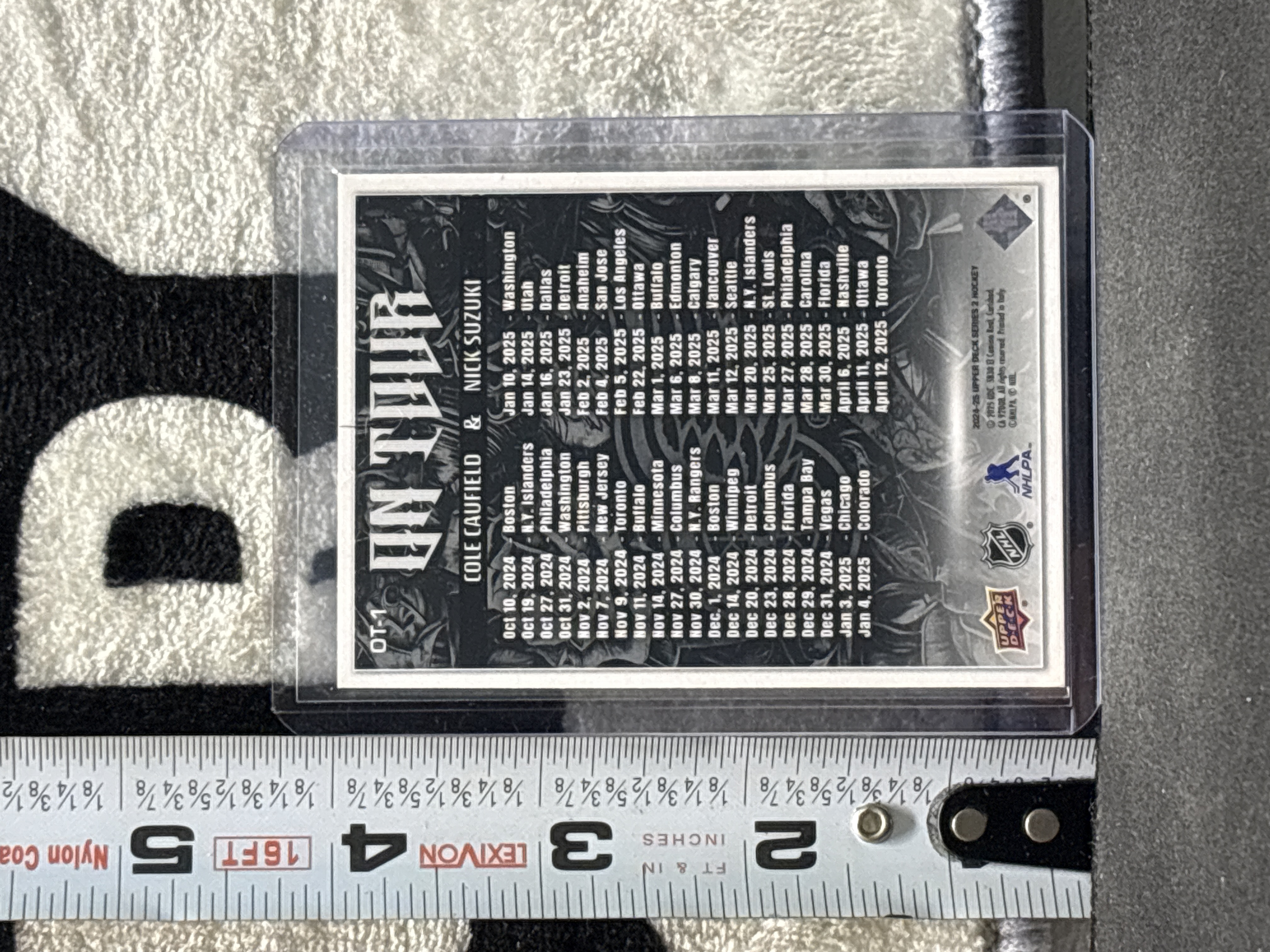 LOT 2026-882 — Carte de hockey Upper Deck 2024-25 Series 2, modèle OT-1, mettant en vedette… — photo 2