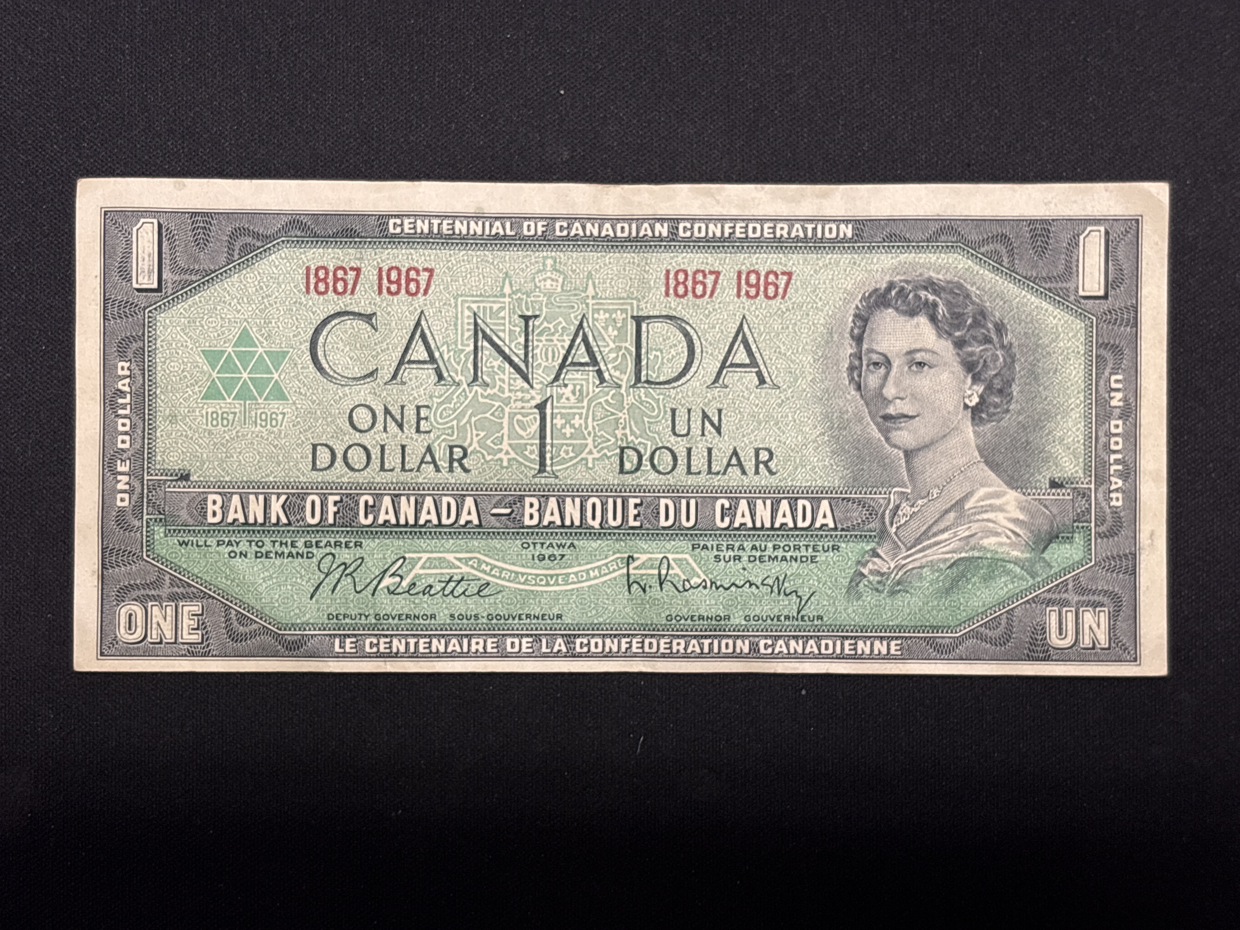 LOT 2026-888 — Billet canadien commémoratif de un dollar émis par la Banque du Canada pour le… — photo 1