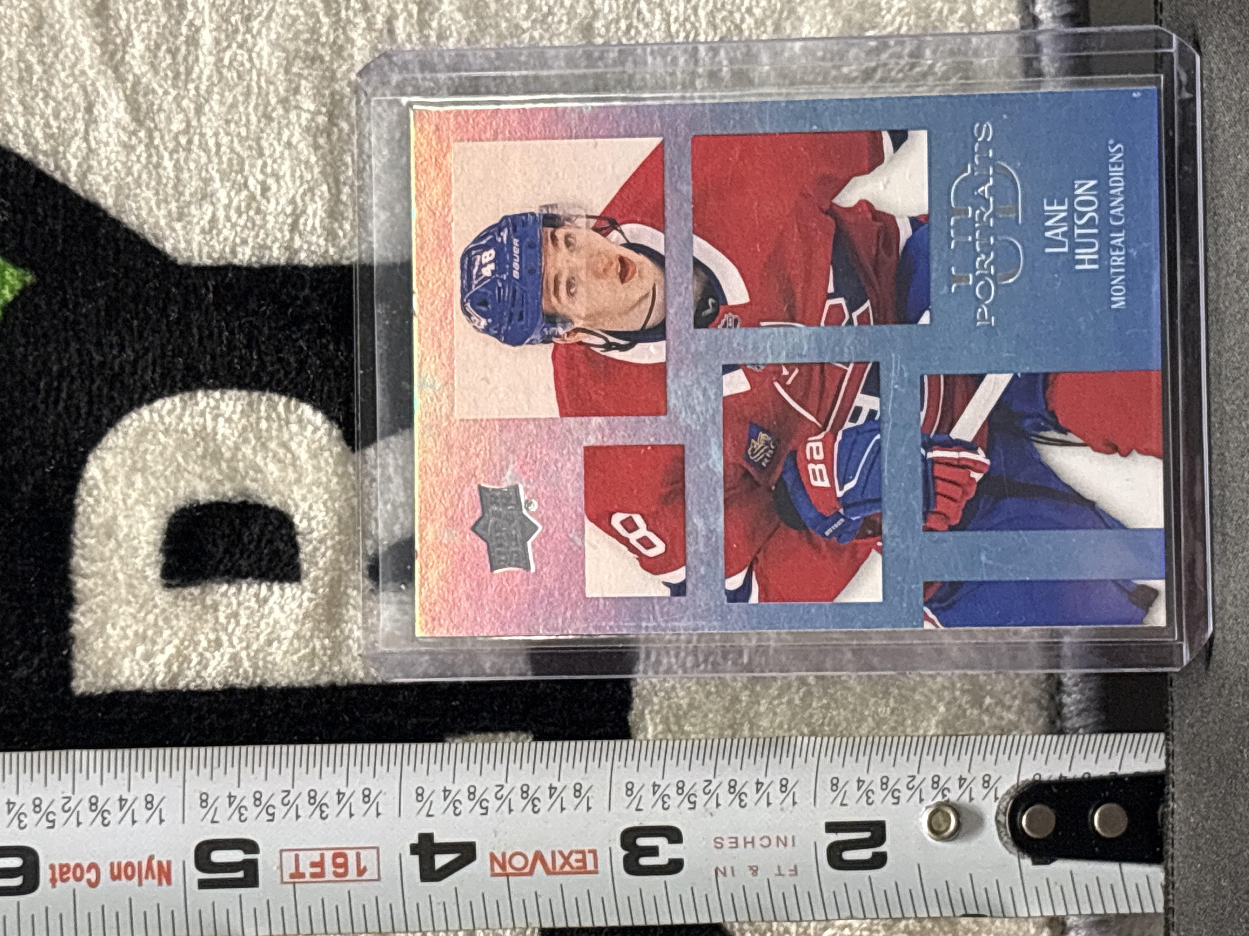 Carte de hockey Upper Deck UD Portraits, modèle P44, mettant en vedette Lane…